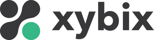 Xybix Logo with Gray Text