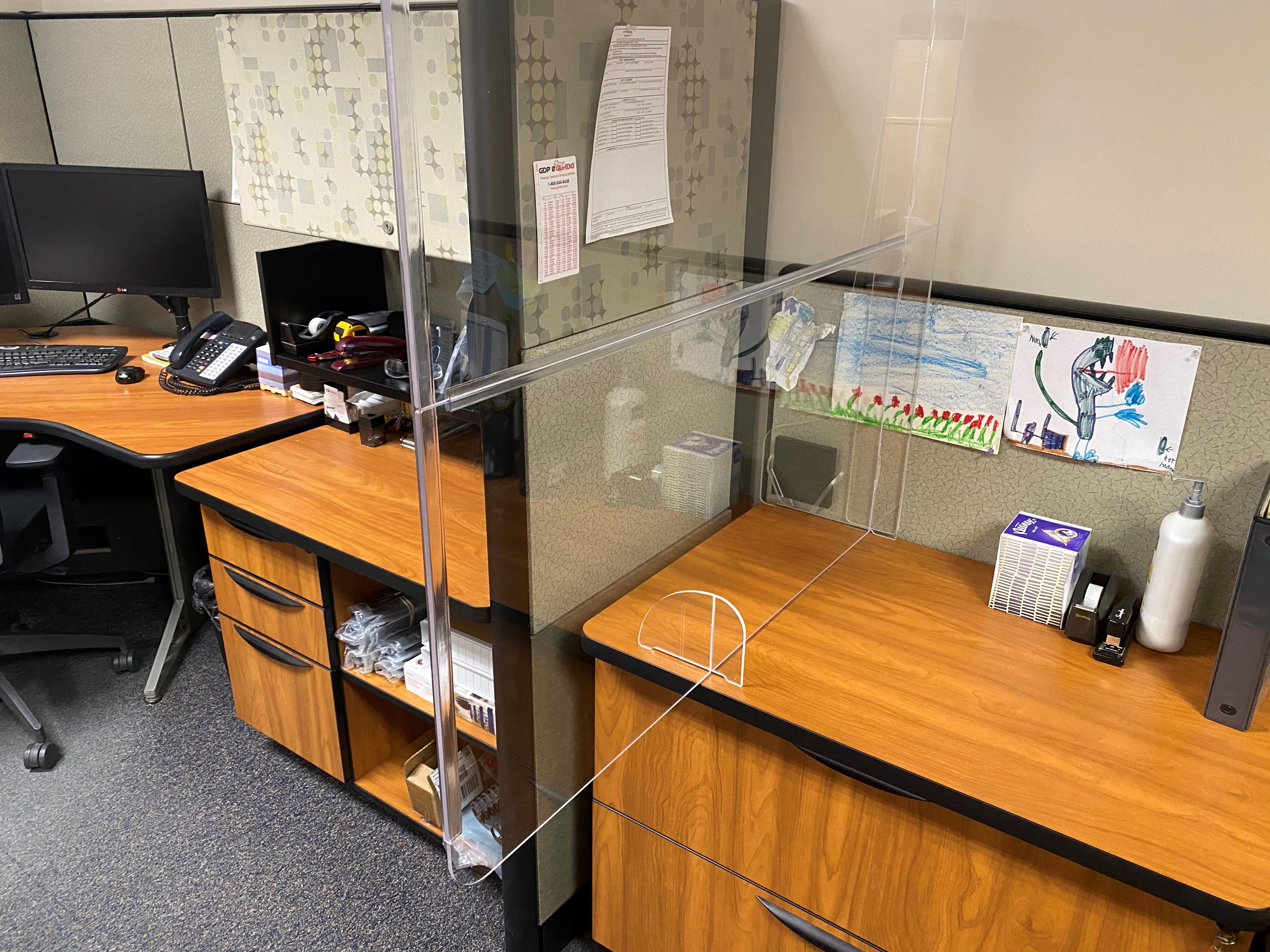 Xybix PlexiGuard Plexiglass Shields for Offices