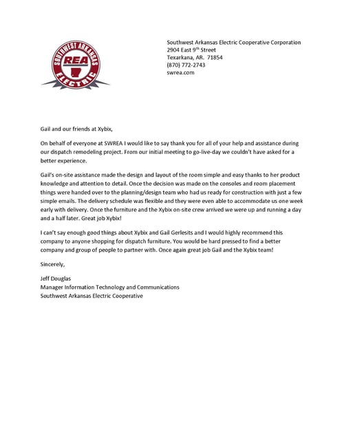 SWREA Reference Letter