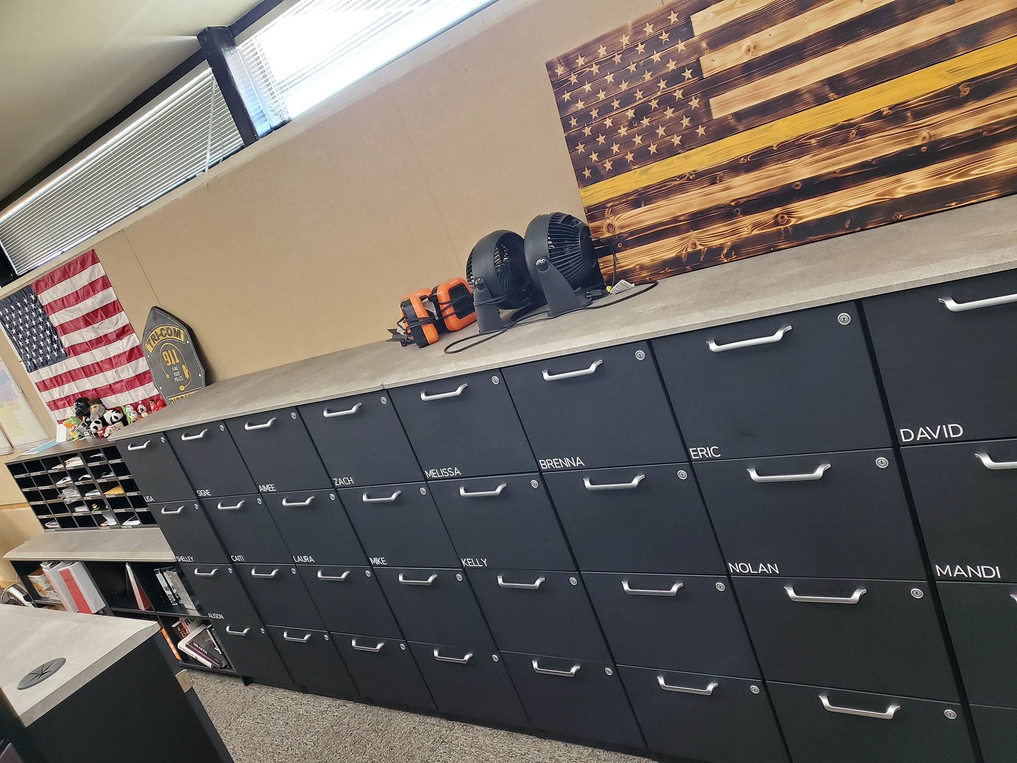 Tri-Com Central Dispatch Photos | Xybix Desks for 911 Dispatch