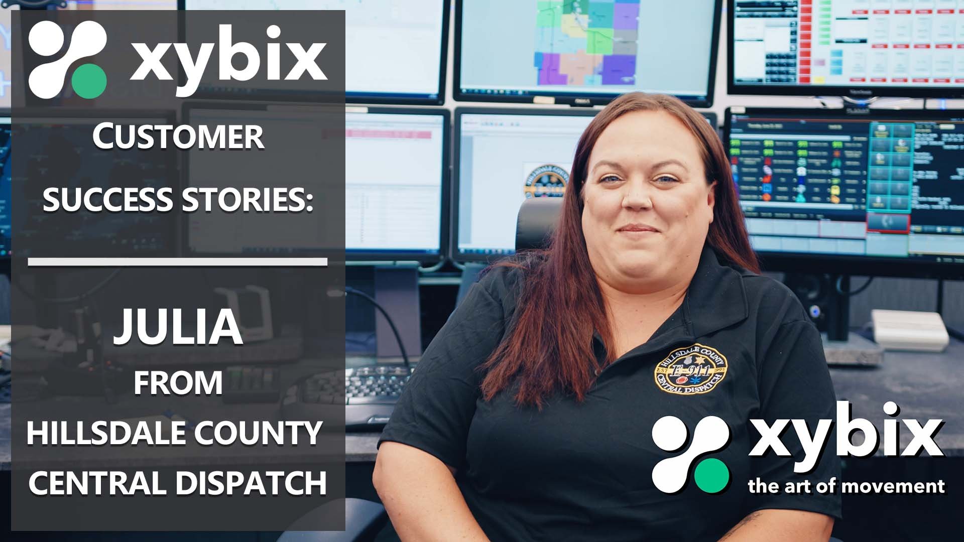 Xybix Testimonials - Julia from Hillsdale County Central Dispatch in Michigan