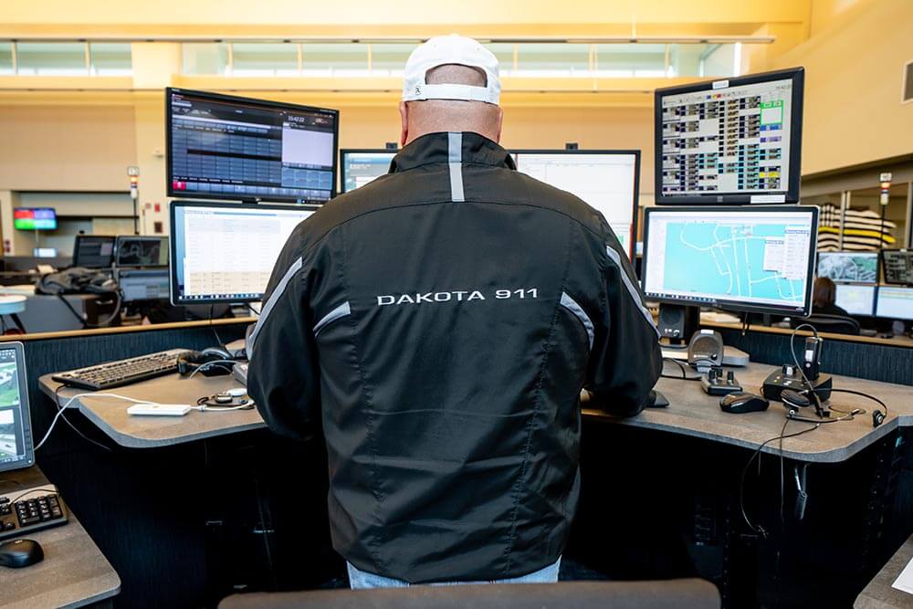 911 Dispatch Call Center Workstation installed by Xybix 911 Dispatch Call Center Workstation installed by Xybix