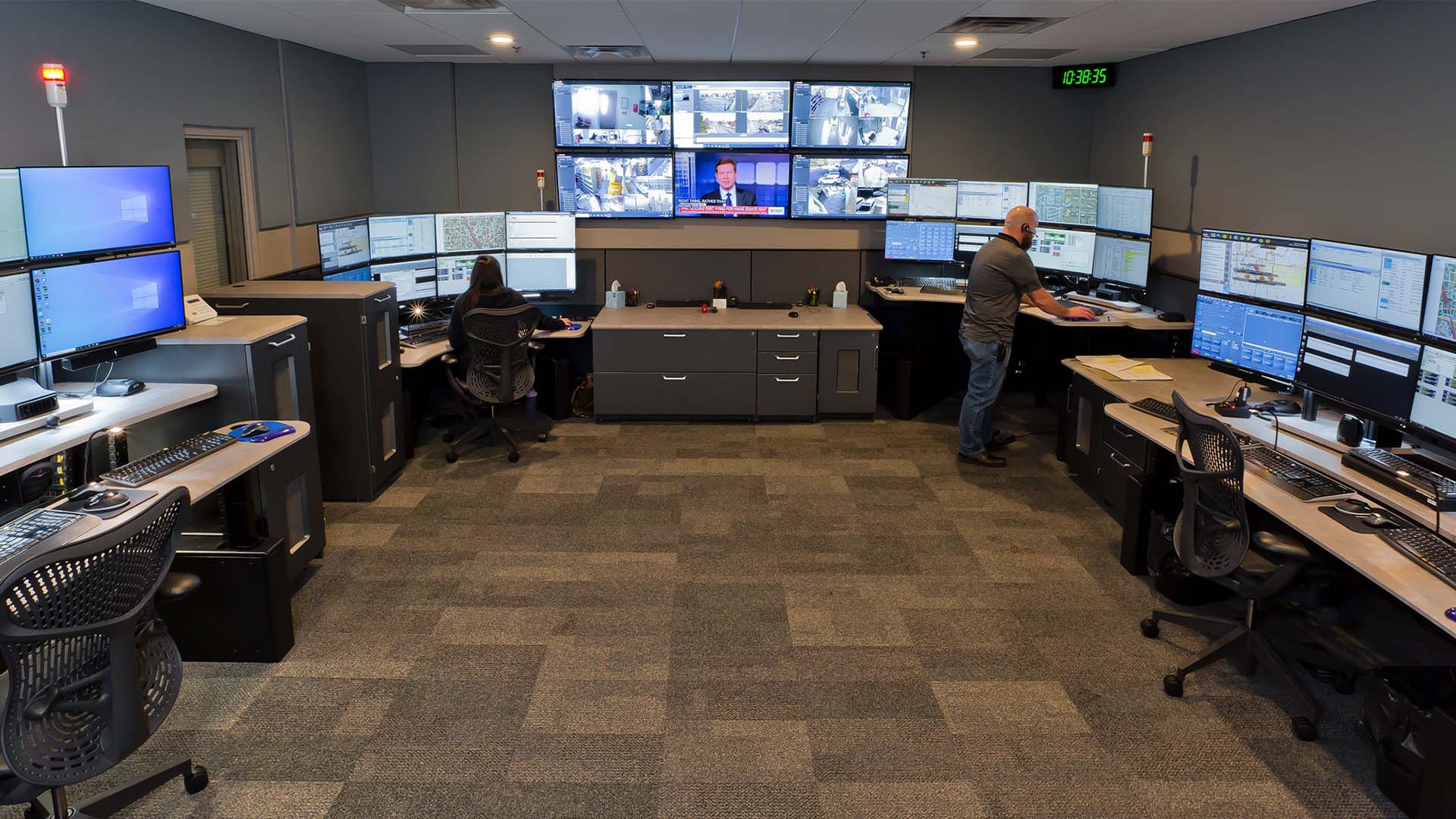 Greenwood Village 911 Dispatch Desk Install Photo