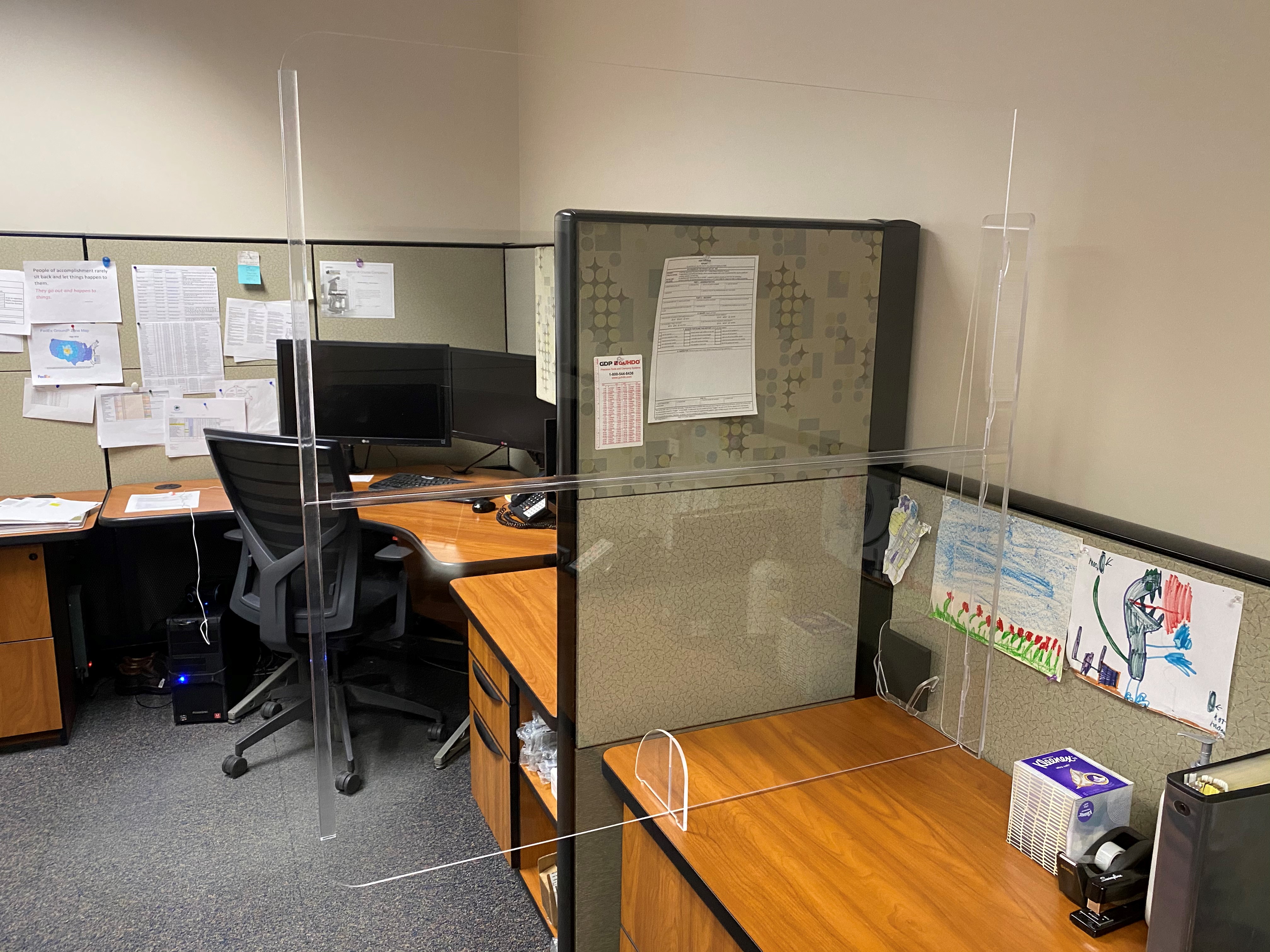 Xybix PlexiGuard Plexiglass Shields for Offices